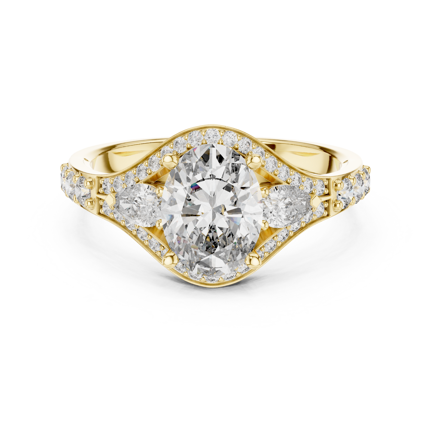 Oval Marquise Harmony Ring