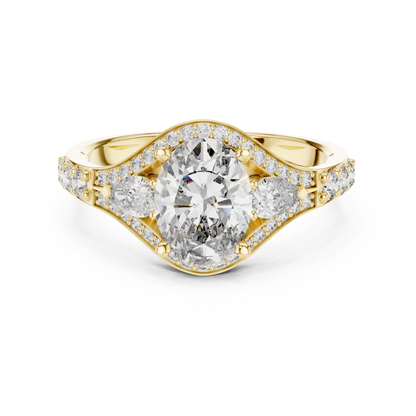 Oval Marquise Harmony Ring