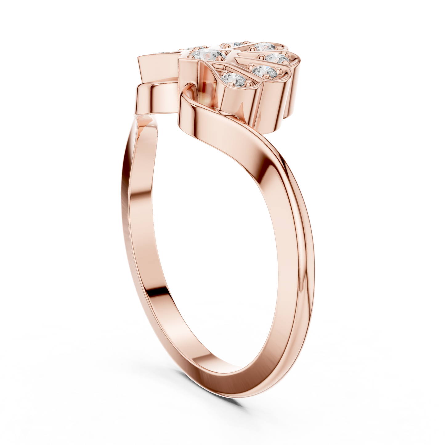 Fan Blossom Diamond Ring