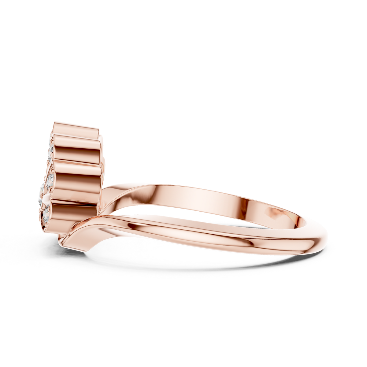 Fan Blossom Diamond Ring
