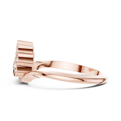 Fan Blossom Diamond Ring
