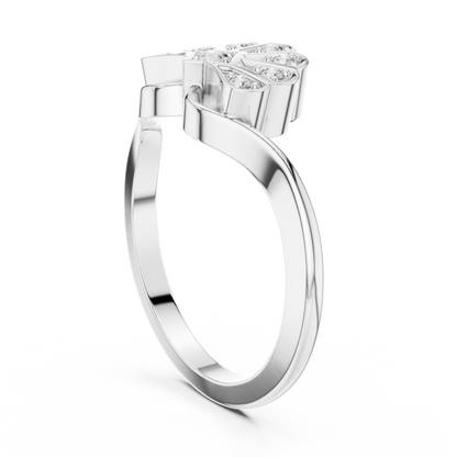 Fan Blossom Diamond Ring