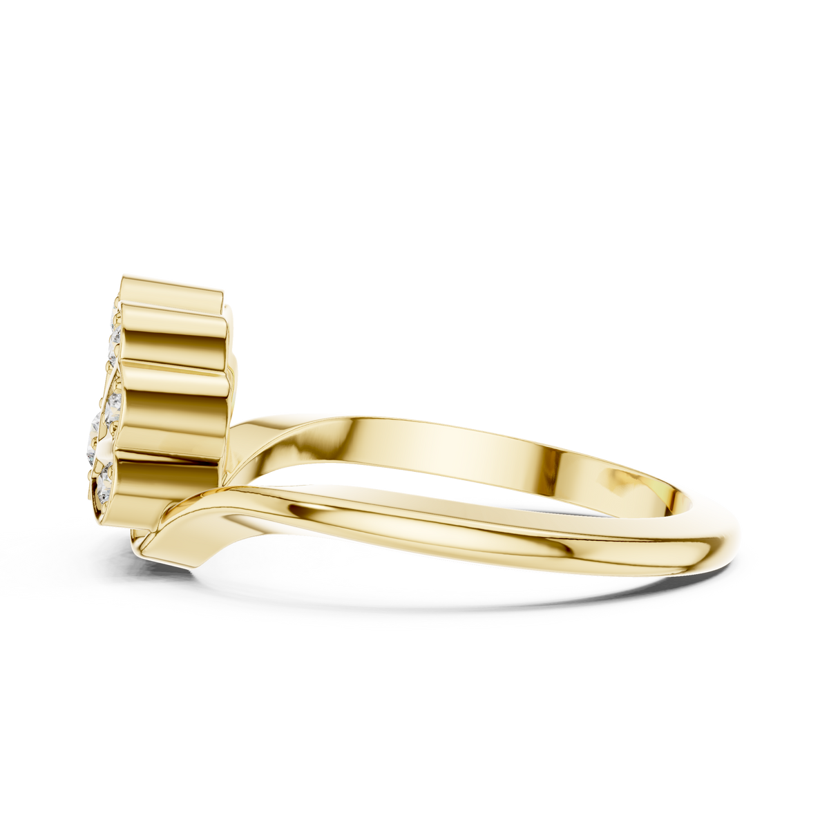 Fan Blossom Diamond Ring