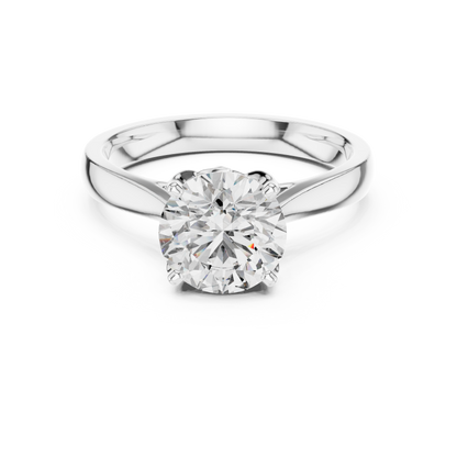 Tulip Solitaire Diamond Ring