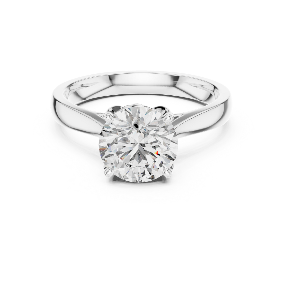 Tulip Solitaire Diamond Ring
