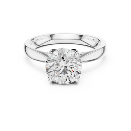 Tulip Solitaire Diamond Ring