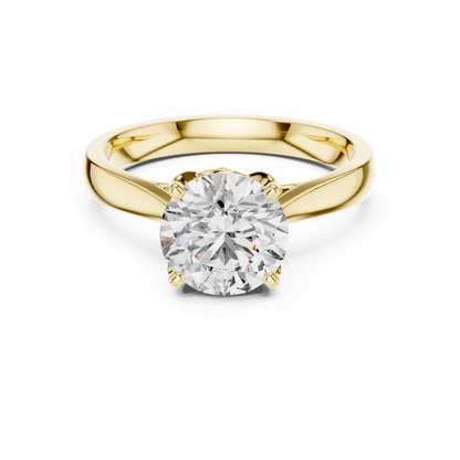 Tulip Solitaire Diamond Ring