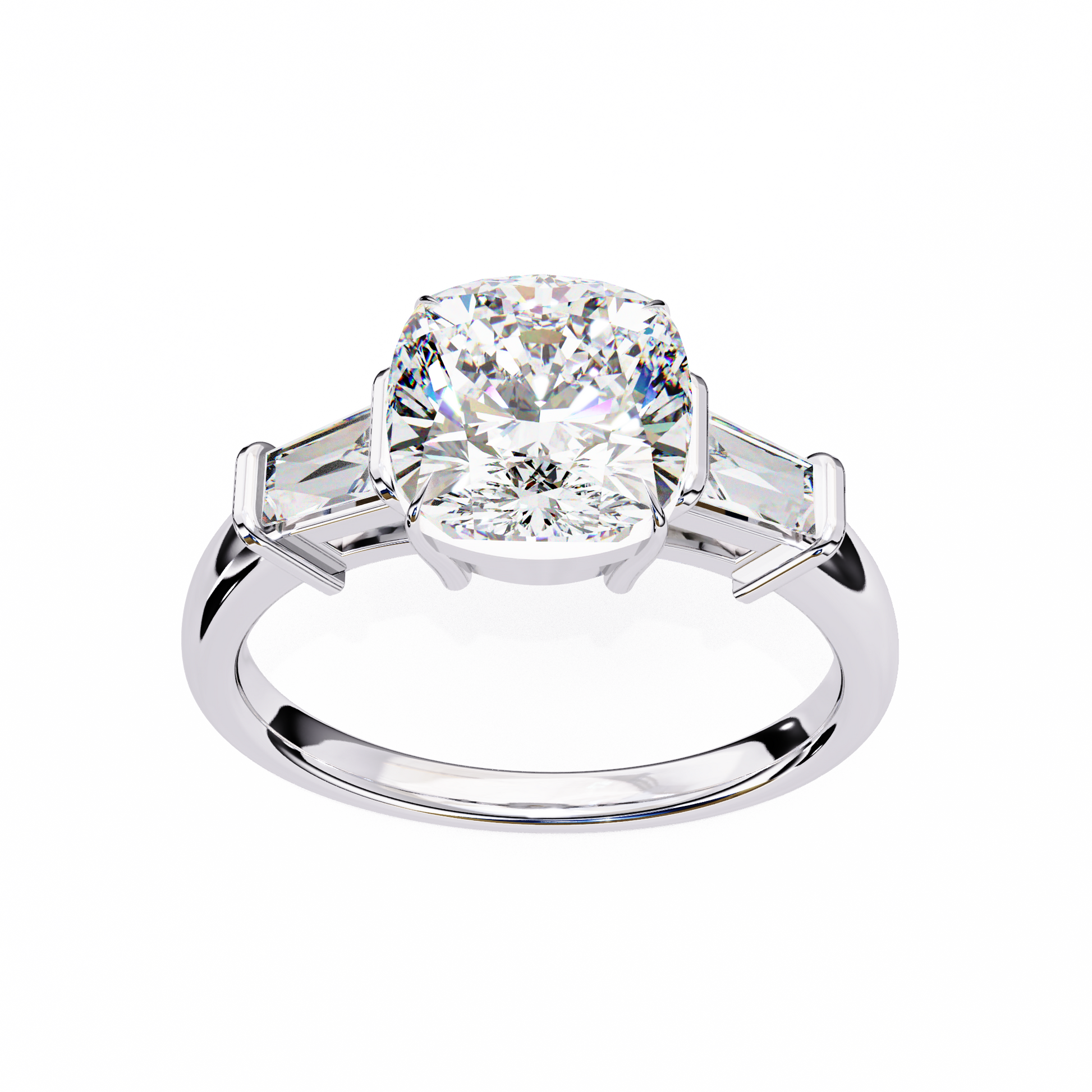 Classic Three-Stone Diamond Ring
White Gold
