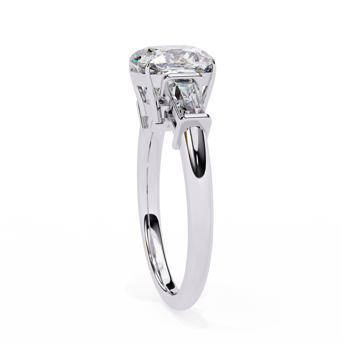 Classic Three-Stone Diamond Ring
White Gold