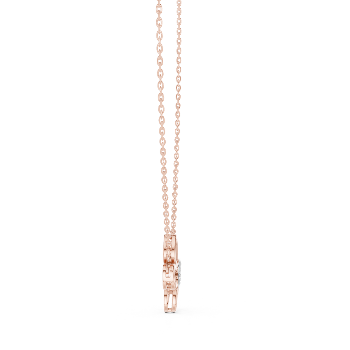 Diamond Butterfly Pendant Necklace