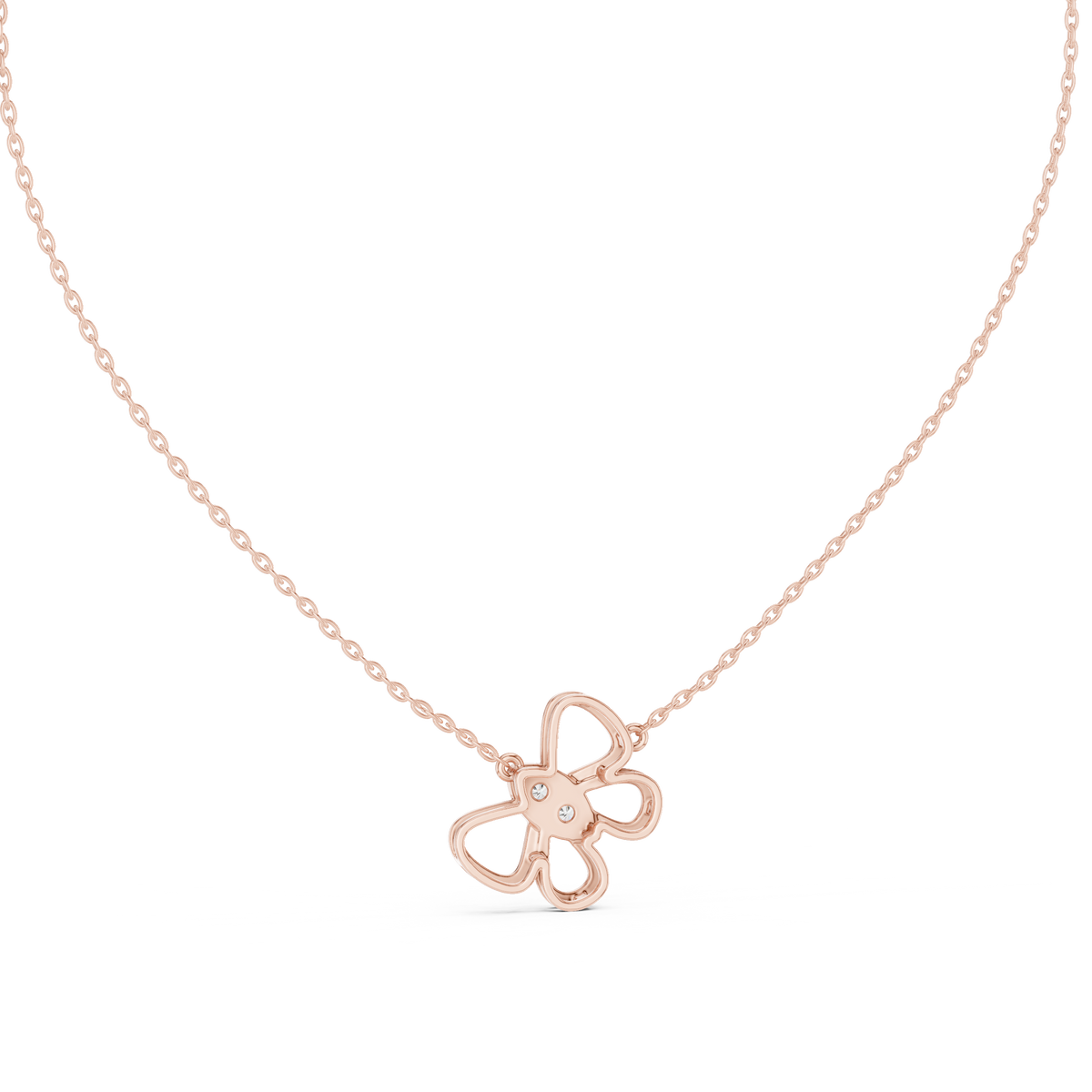 Diamond Butterfly Pendant Necklace