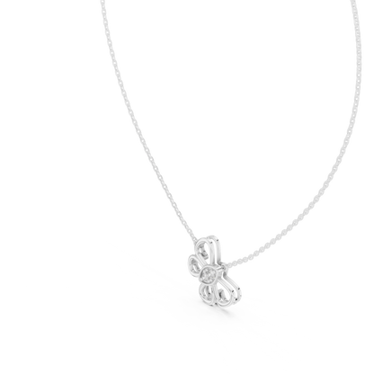 Diamond Butterfly Pendant Necklace