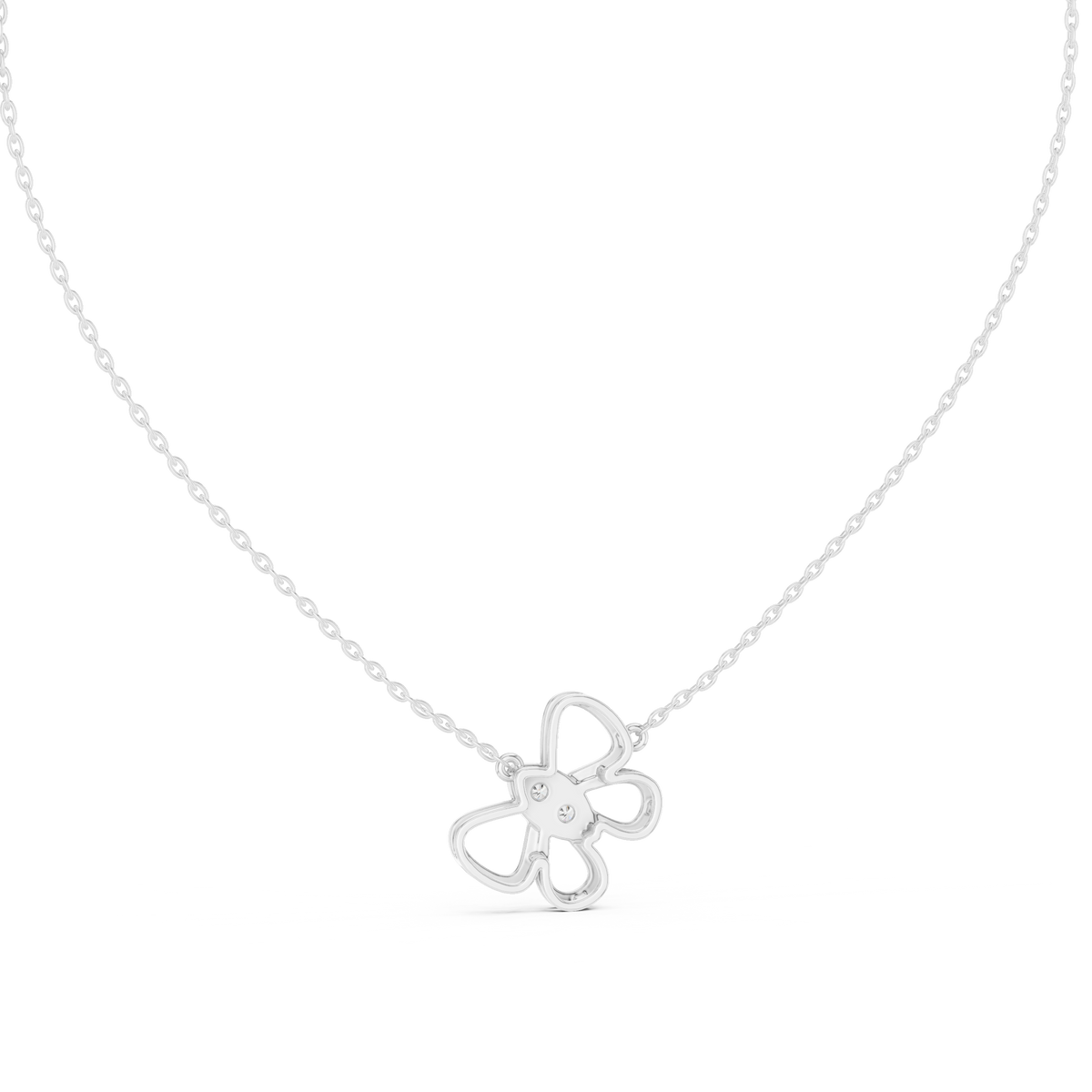 Diamond Butterfly Pendant Necklace