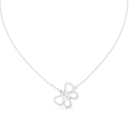 Diamond Butterfly Pendant Necklace