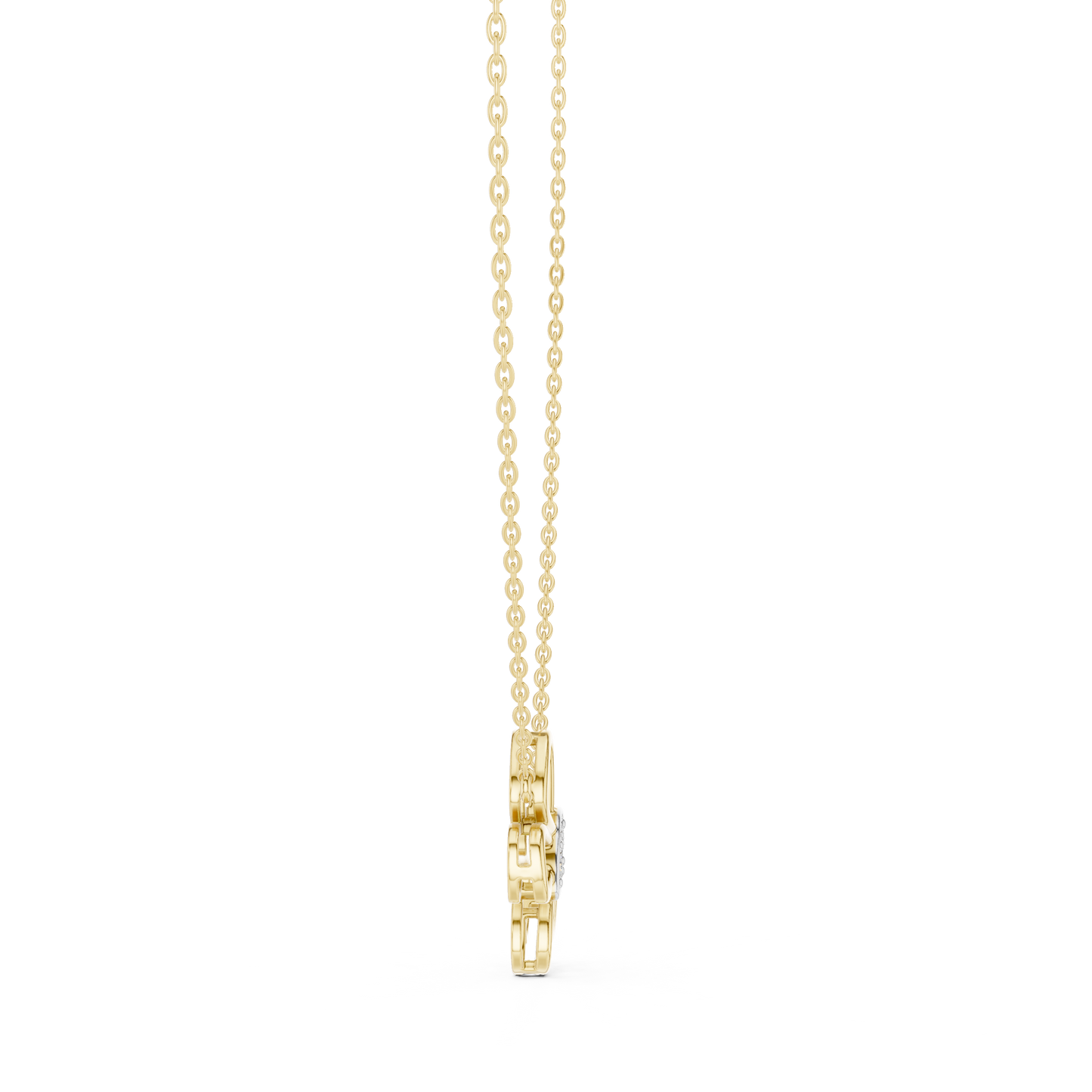 Diamond Butterfly Pendant Necklace