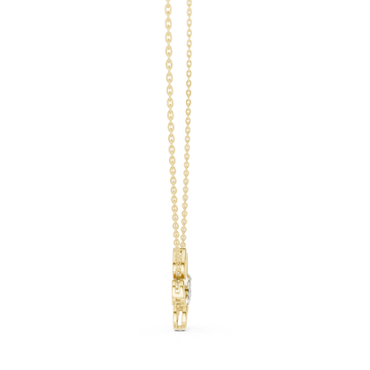 Diamond Butterfly Pendant Necklace