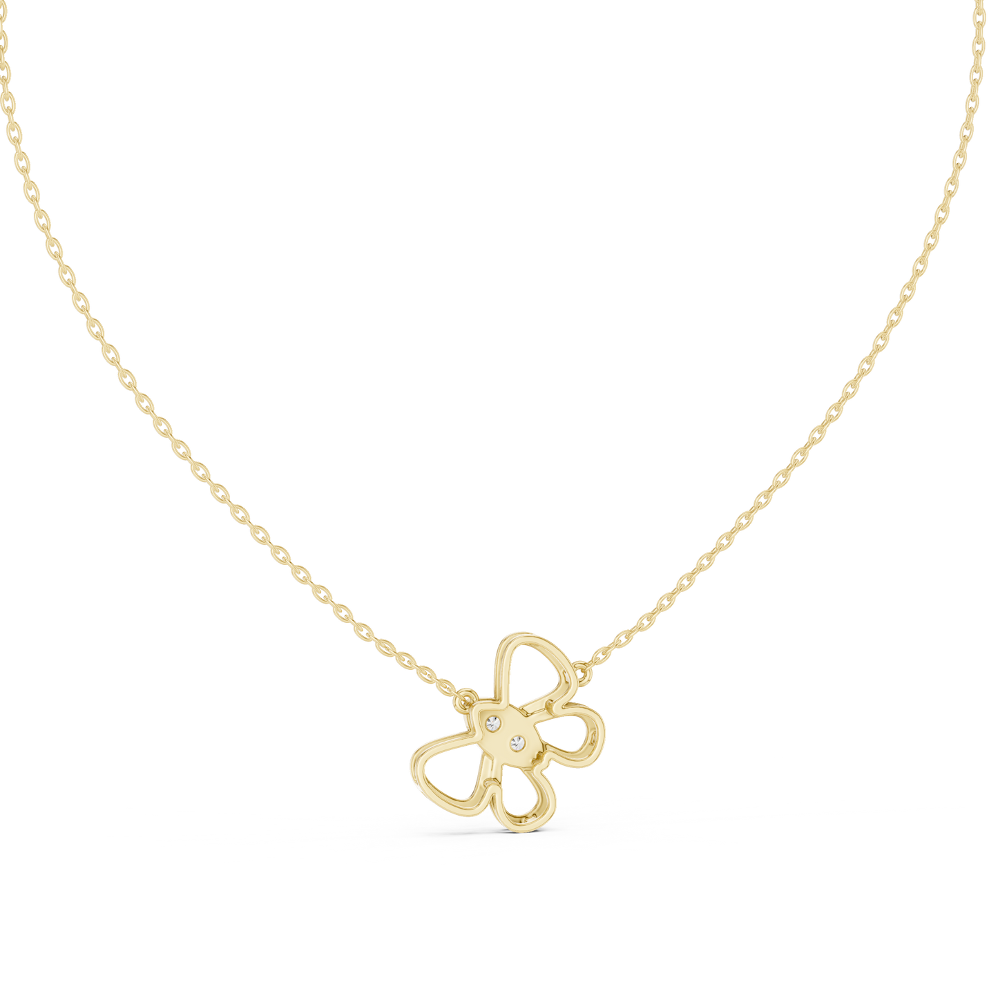 Diamond Butterfly Pendant Necklace