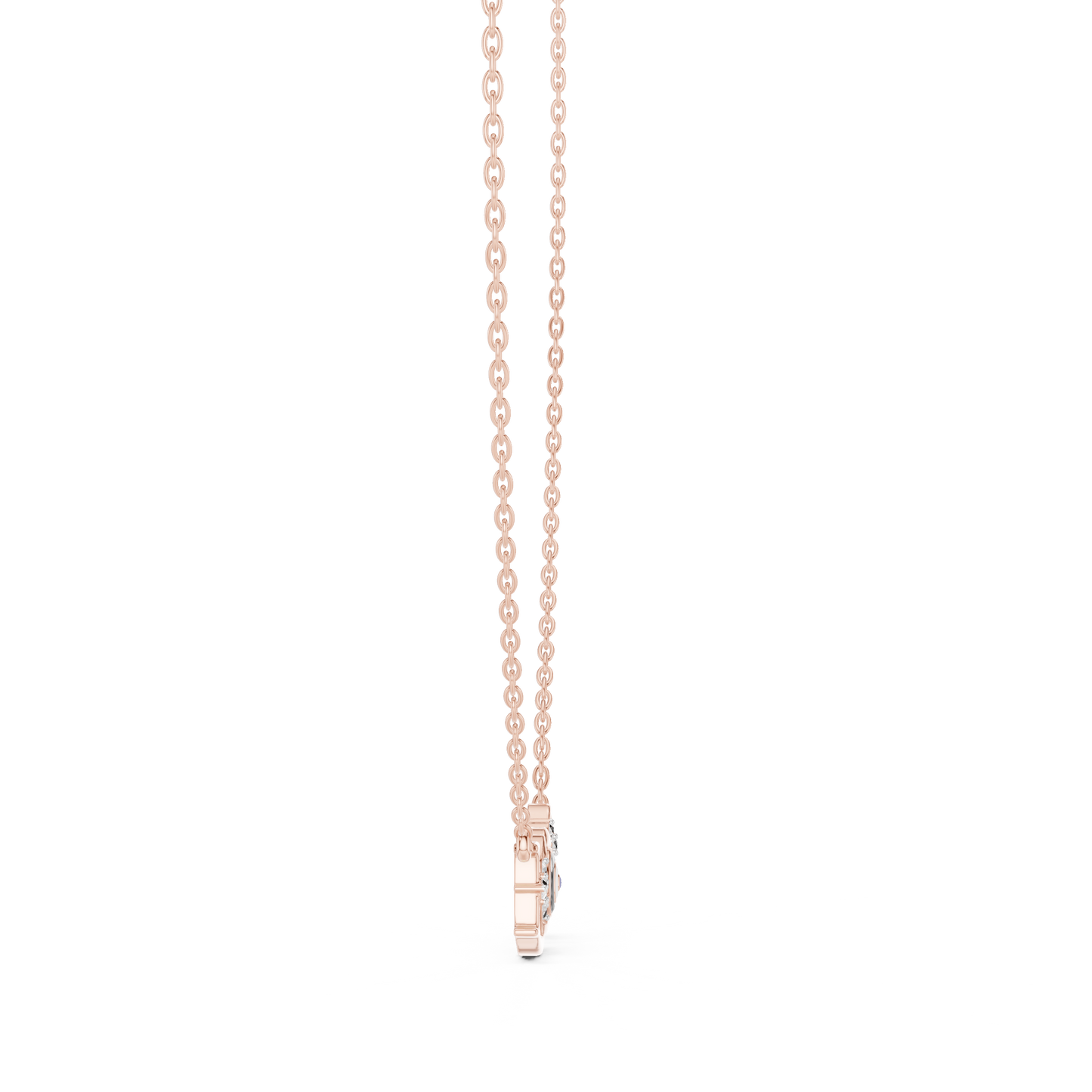 LOVE Crystal Pendant Necklace – Minimalist Romantic Jewelry