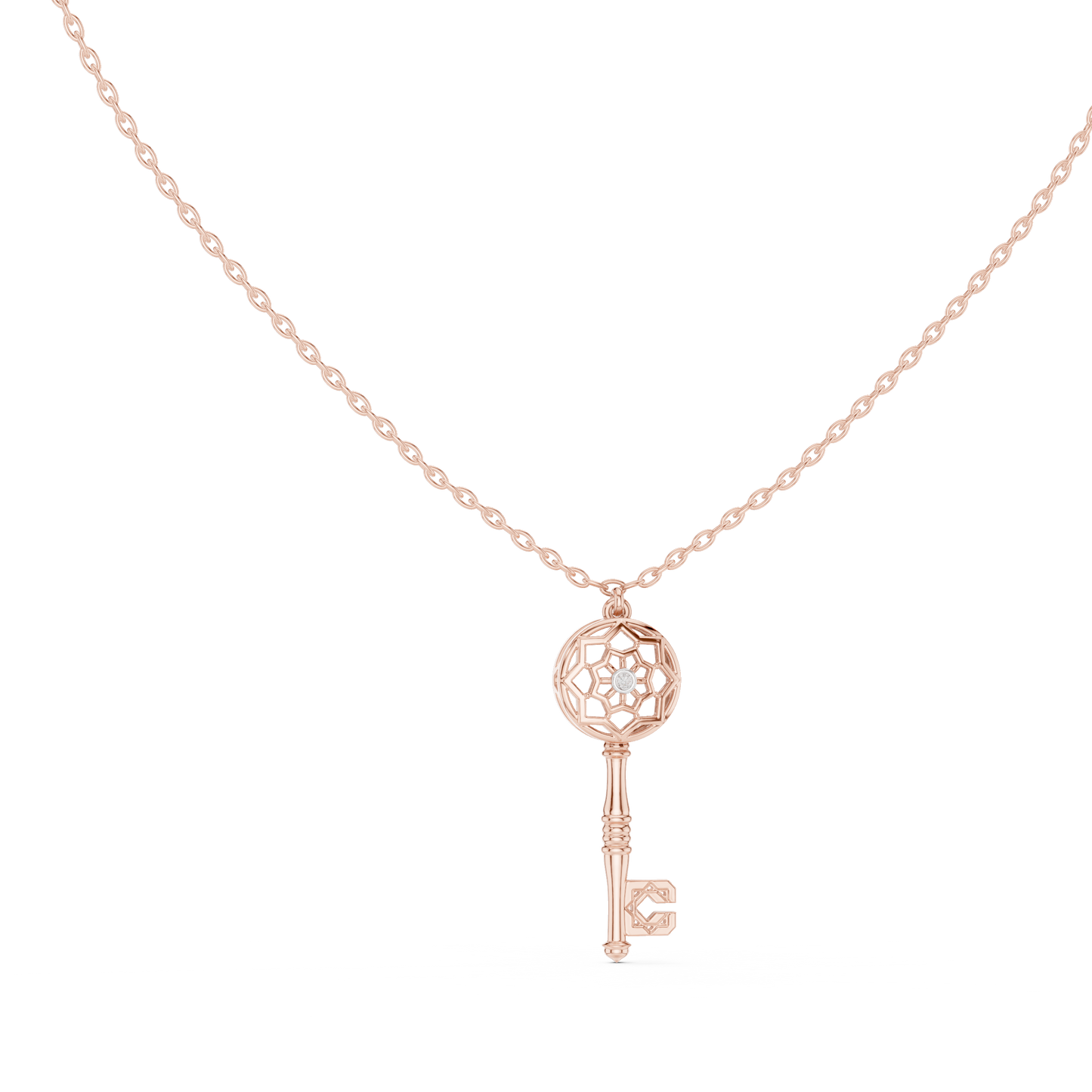 Vintage Key Pendant Necklace