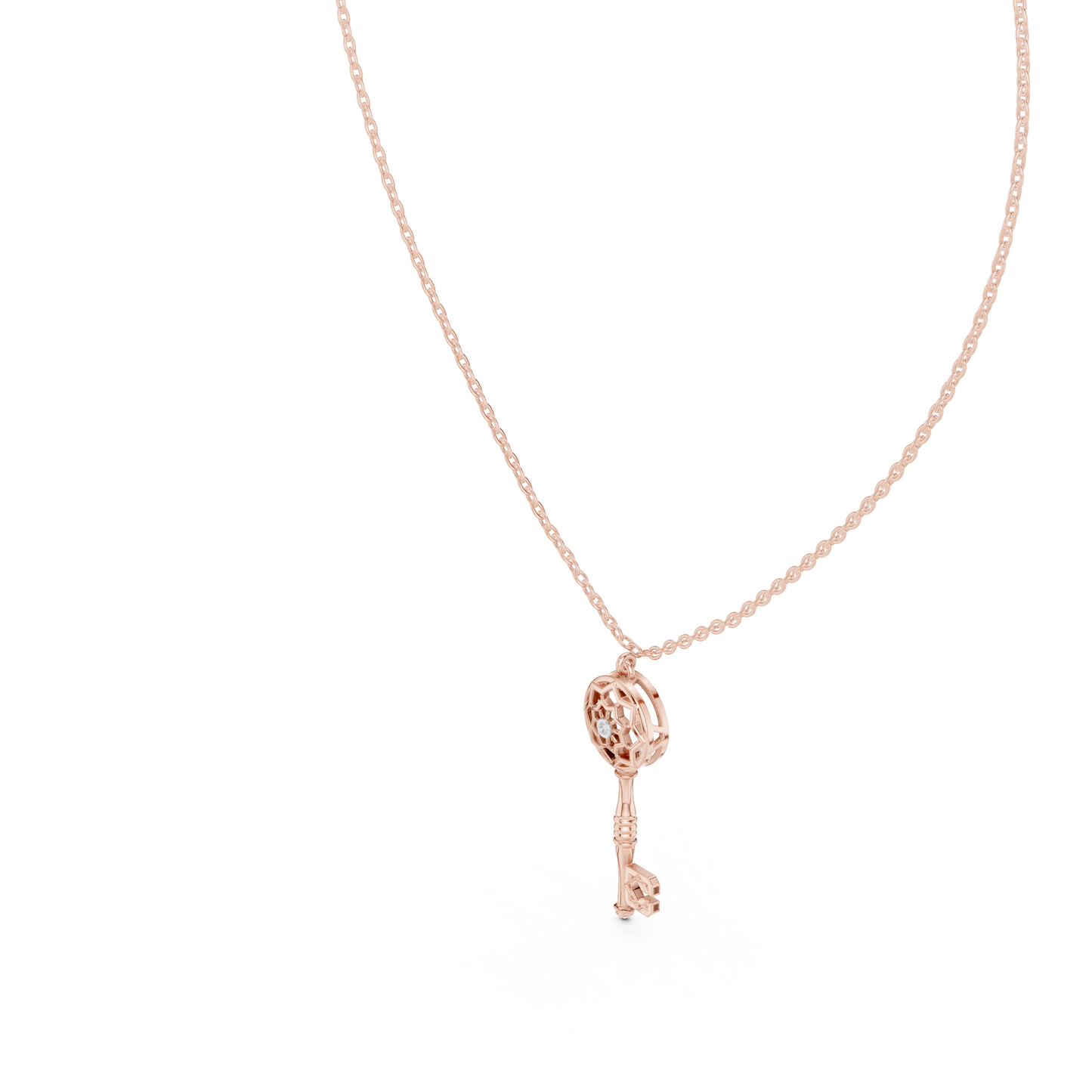 Vintage Key Pendant Necklace