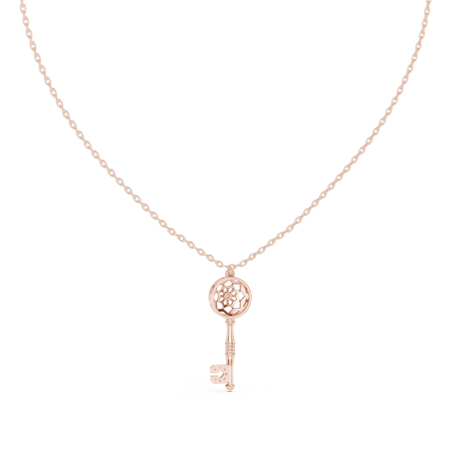 Vintage Key Pendant Necklace