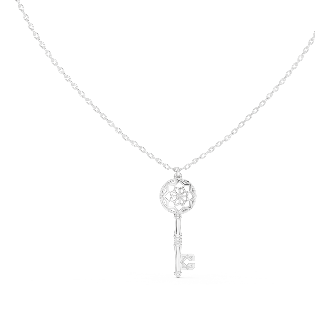 Vintage Key Pendant Necklace