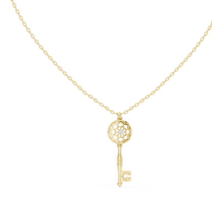 Vintage Key Pendant Necklace