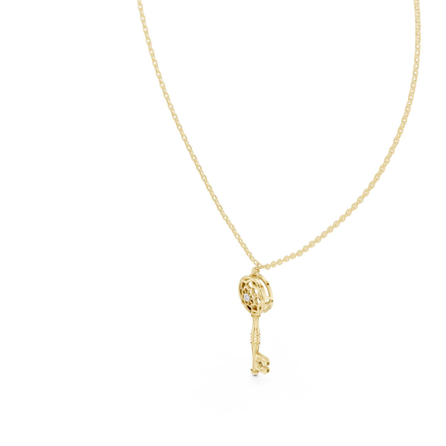 Vintage Key Pendant Necklace