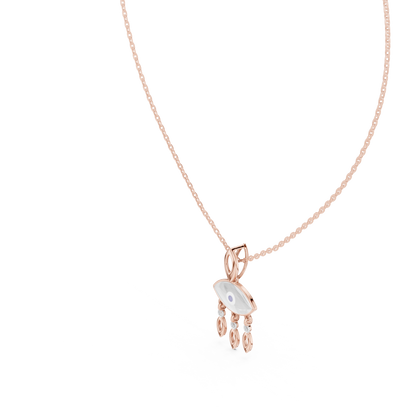 Evil Eye Dangle Charm Necklace