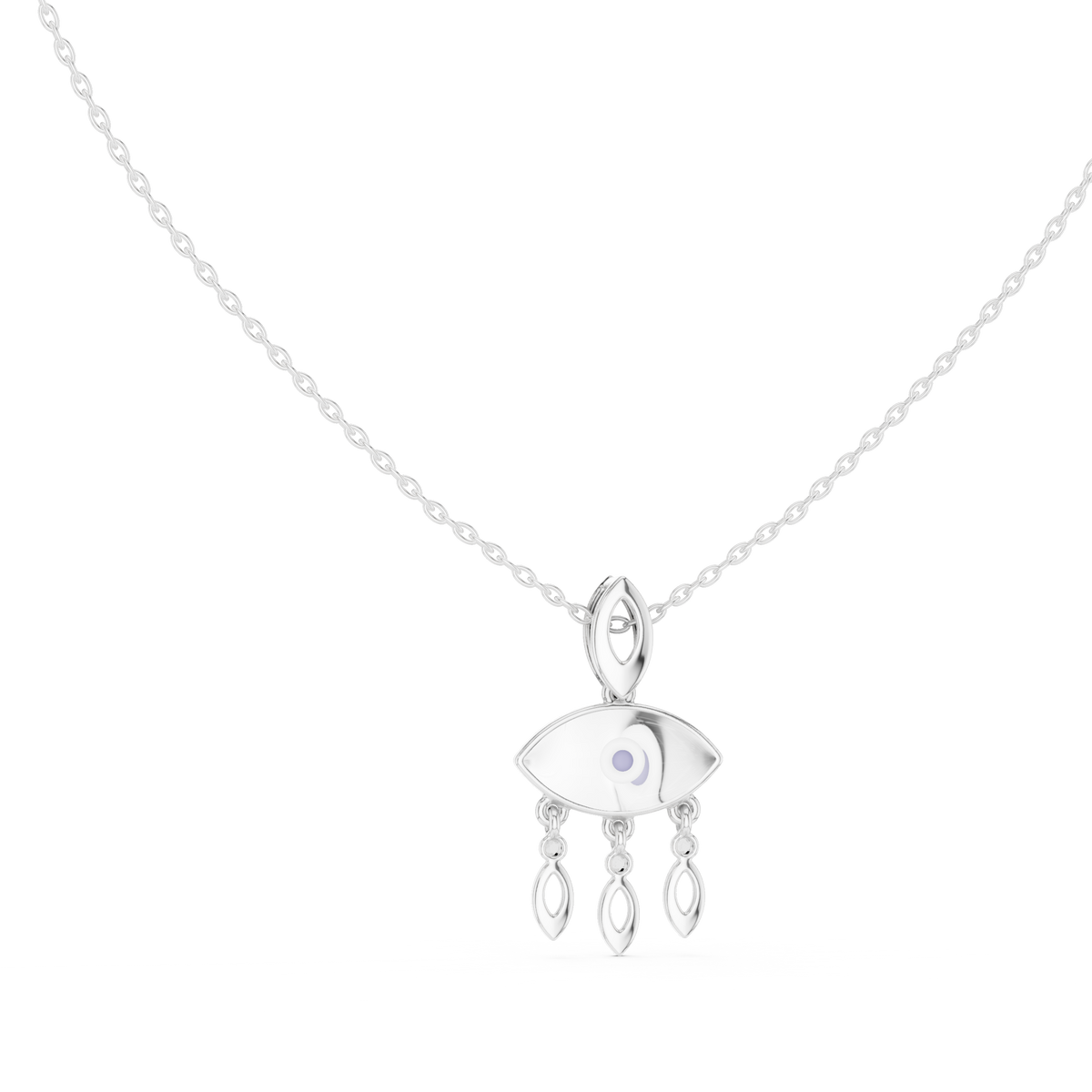 Evil Eye Dangle Charm Necklace