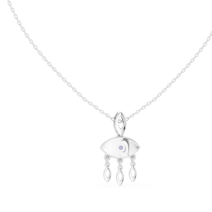 Evil Eye Dangle Charm Necklace