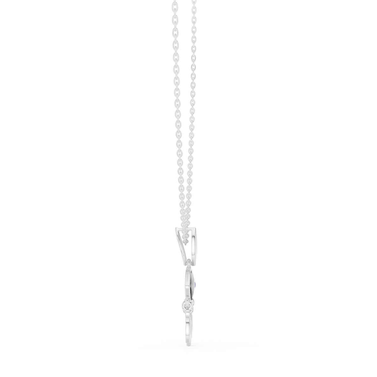 Evil Eye Dangle Charm Necklace