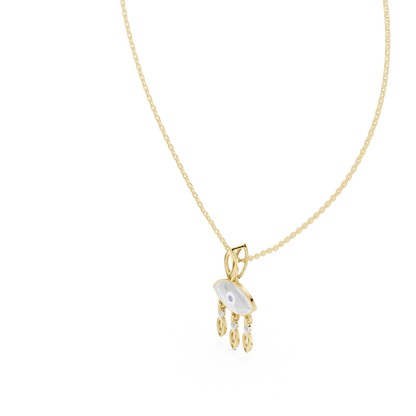 Evil Eye Dangle Charm Necklace