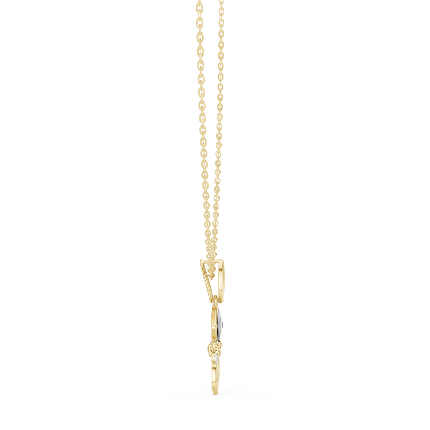 Evil Eye Dangle Charm Necklace
