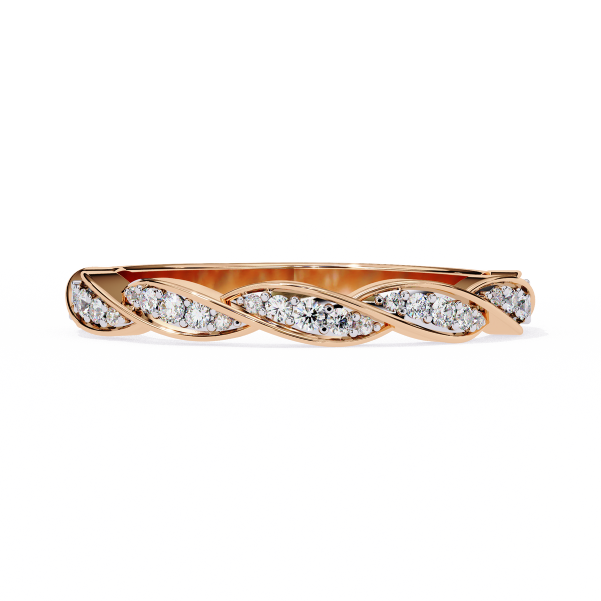 Twist of Elegance Ring Rose Gold