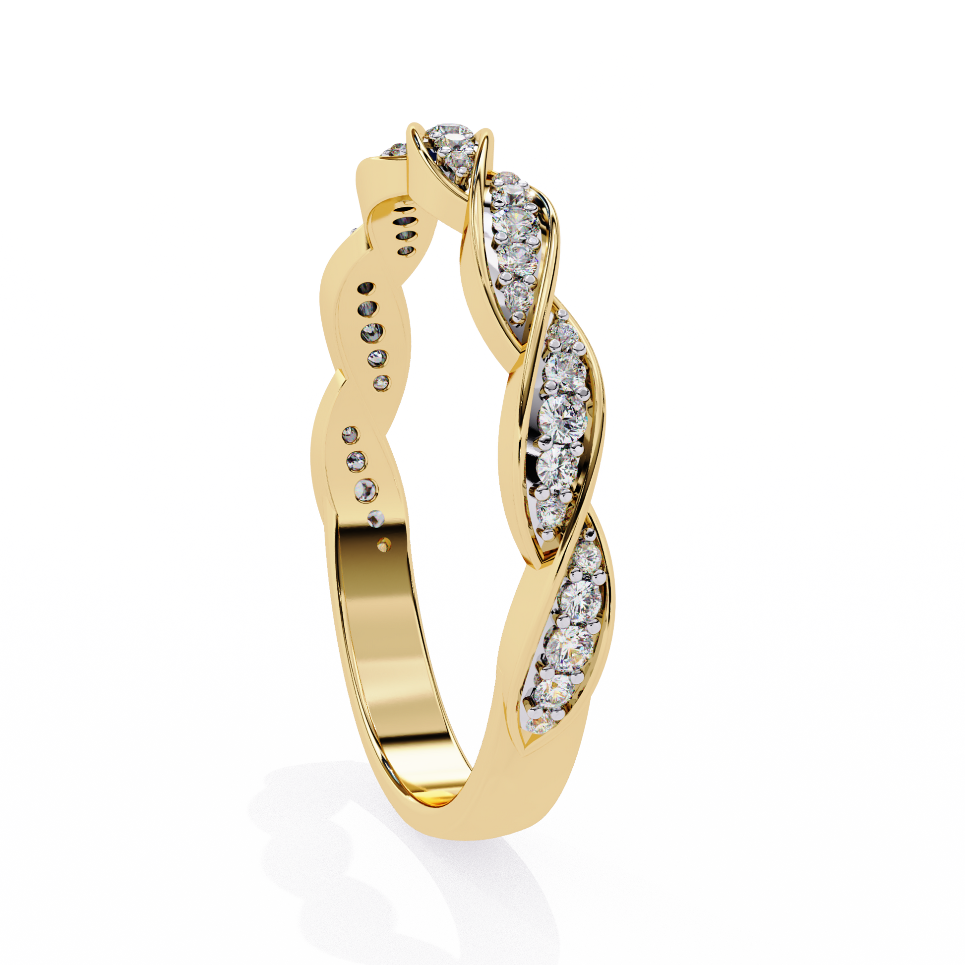 Twist of Elegance Ring Yellow Gold