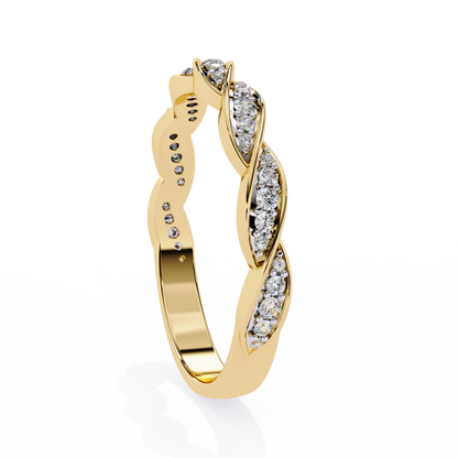 Twist of Elegance Ring Yellow Gold