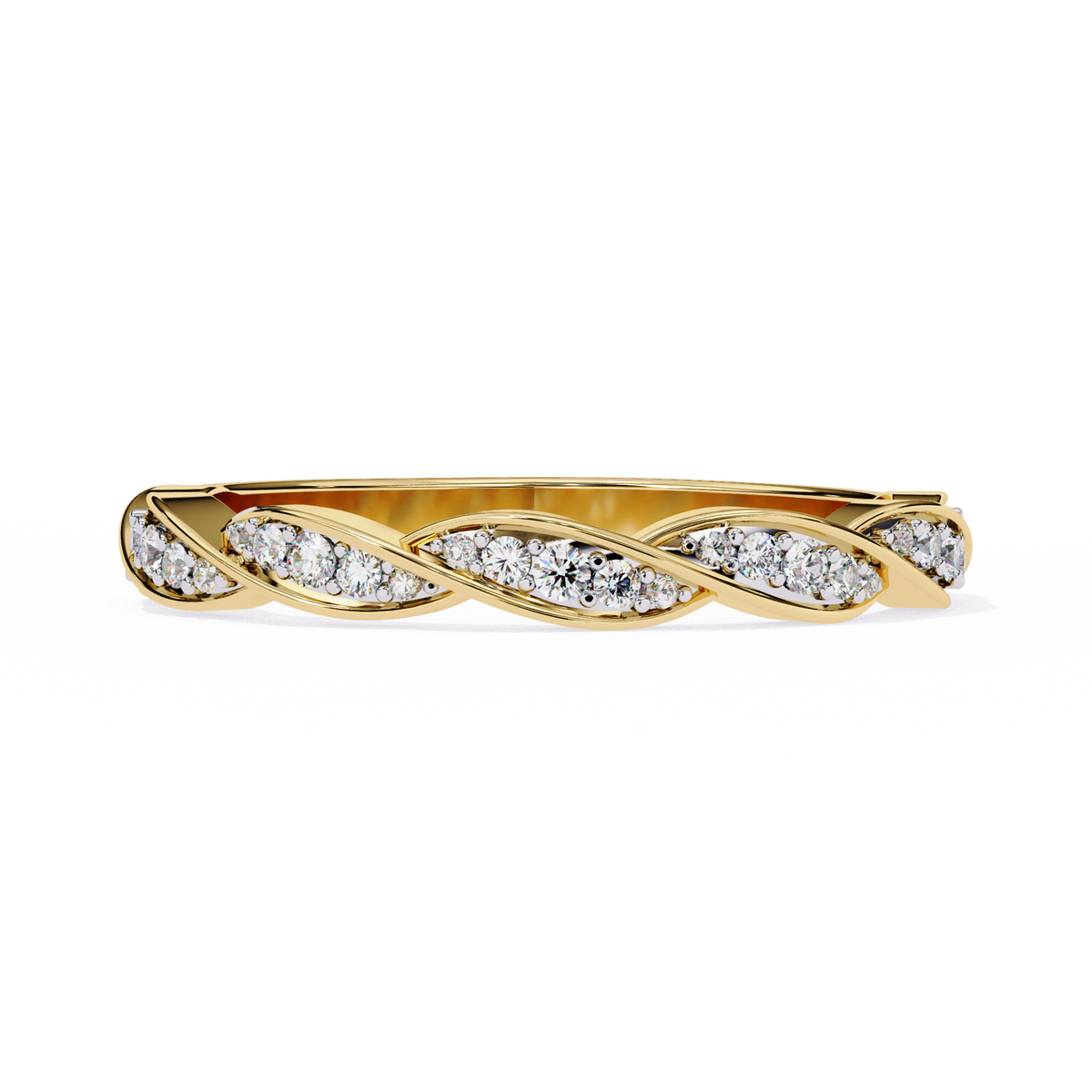 Twist of Elegance Ring Yellow Gold