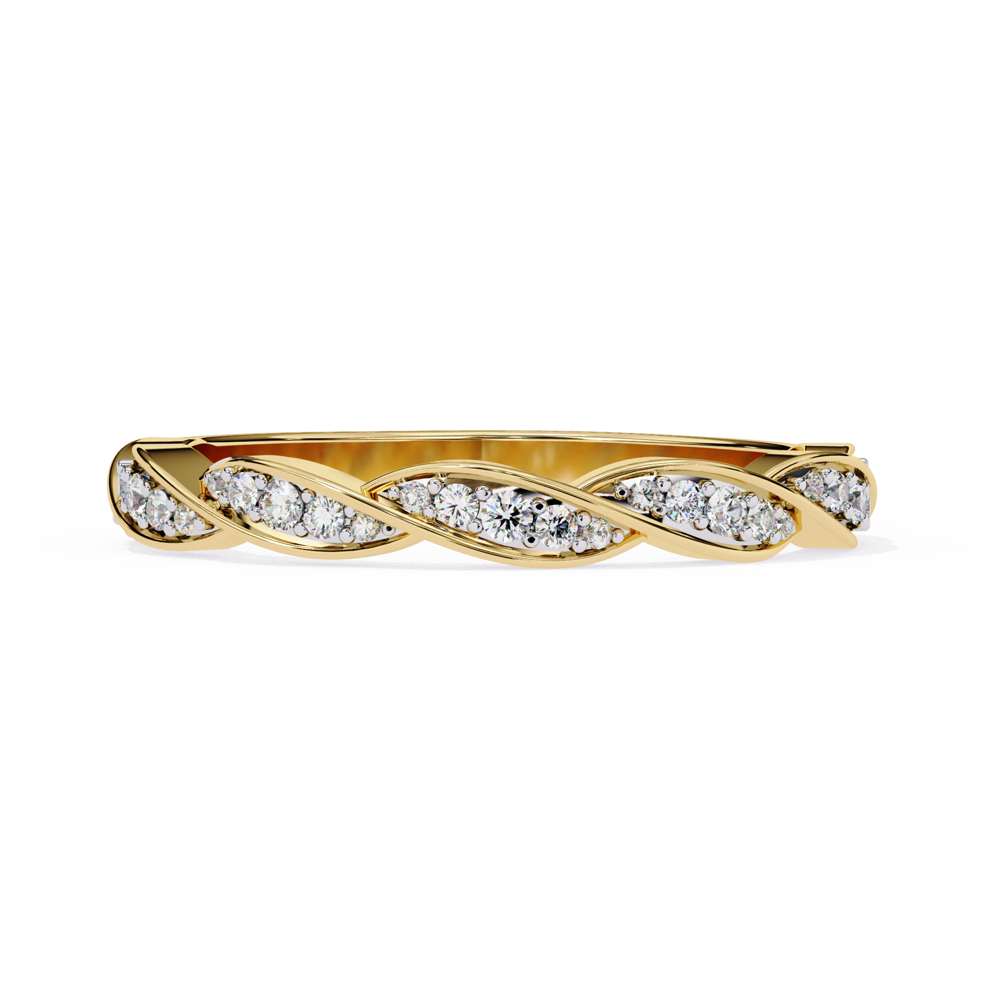 Twist of Elegance Ring Yellow Gold
