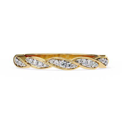 Twist of Elegance Ring Yellow Gold