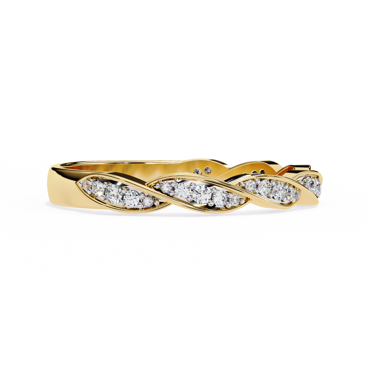 Twist of Elegance Ring Yellow Gold