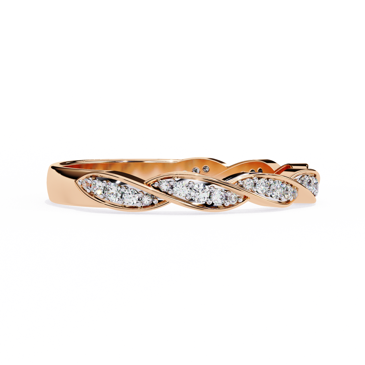 Twist of Elegance Ring Rose Gold