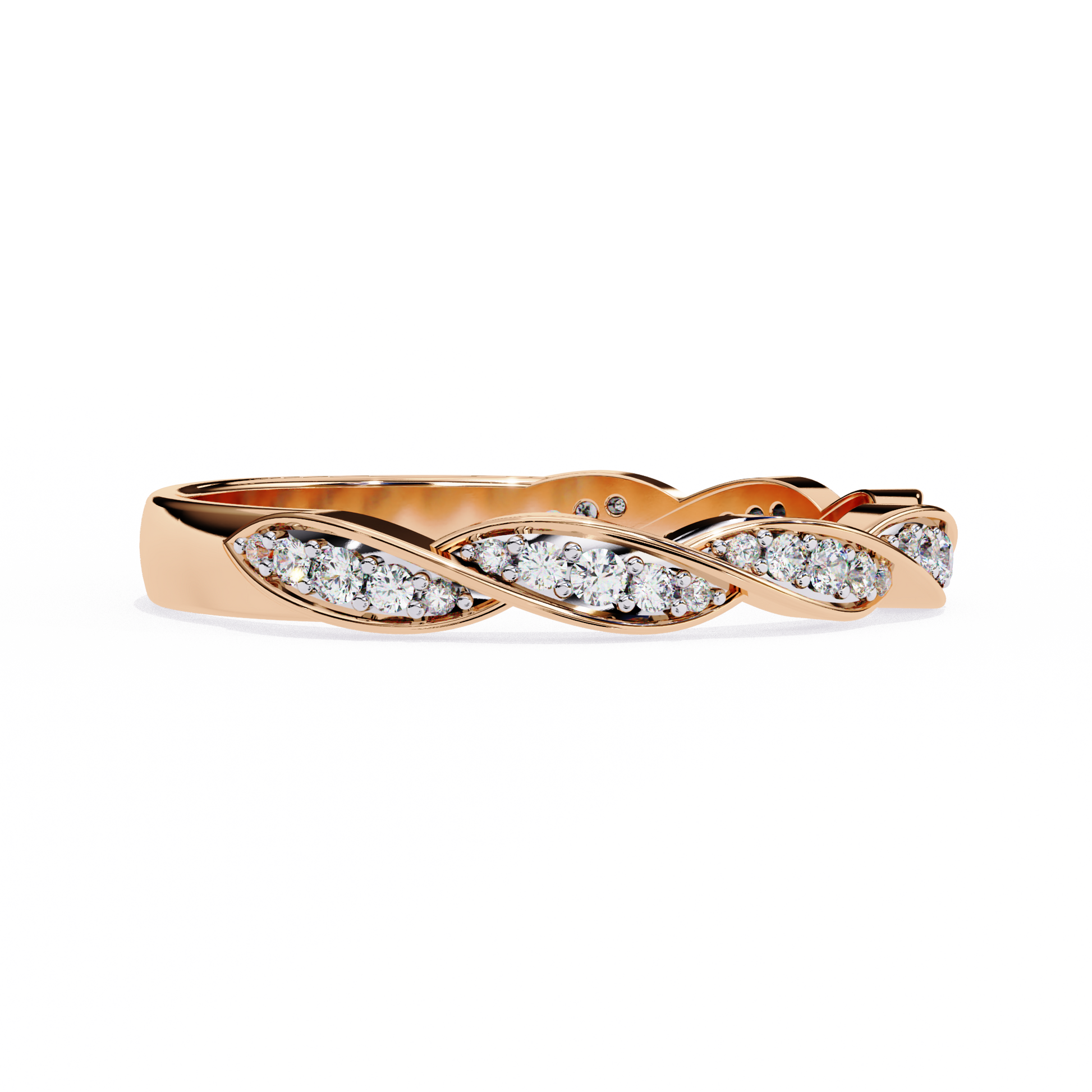 Twist of Elegance Ring Rose Gold