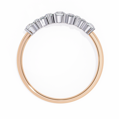 Cluster Diamond Ring Rose Gold