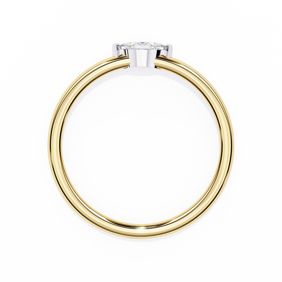 Marquise Solitaire Diamond Ring Yellow Gold 