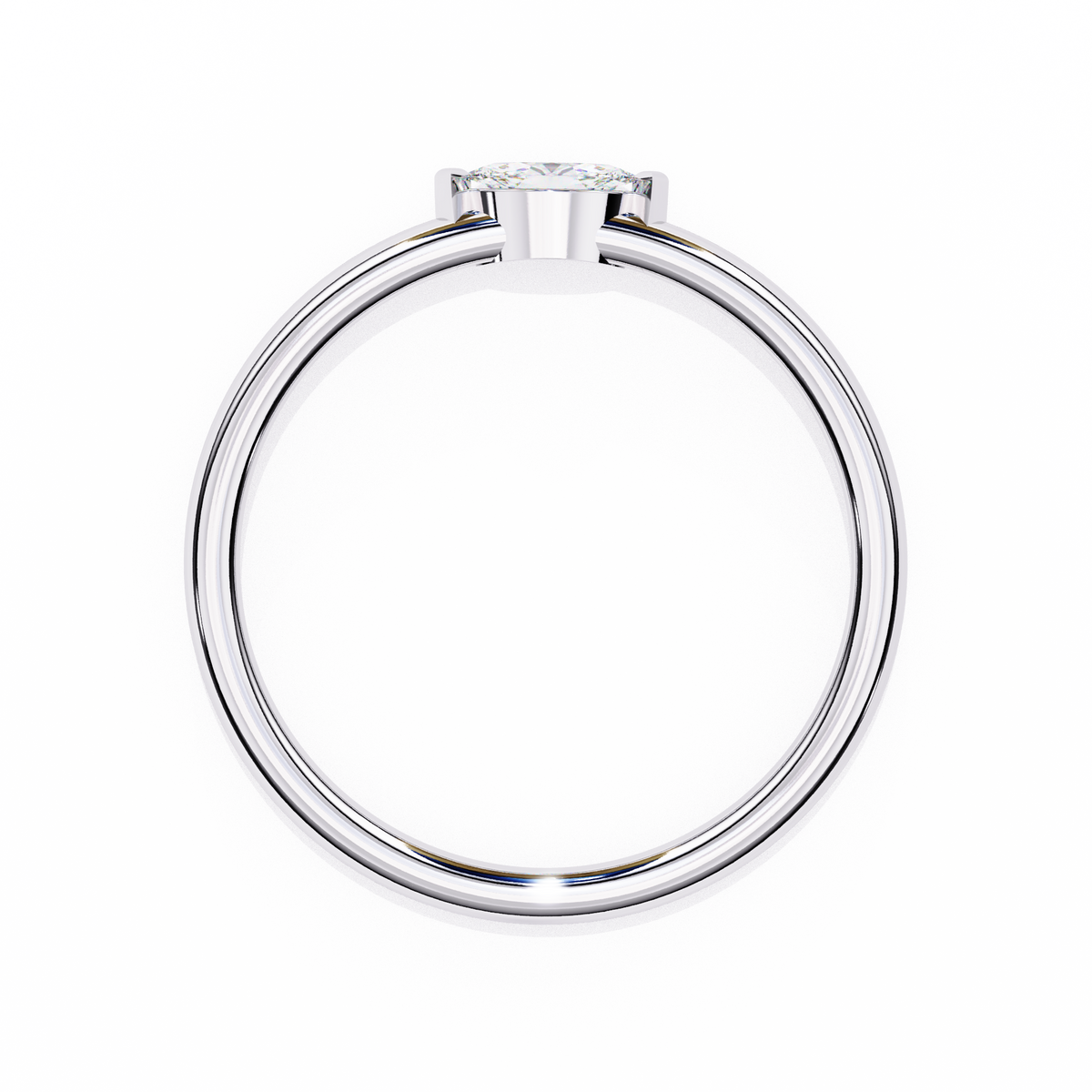 Marquise Solitaire Diamond Ring White Gold 