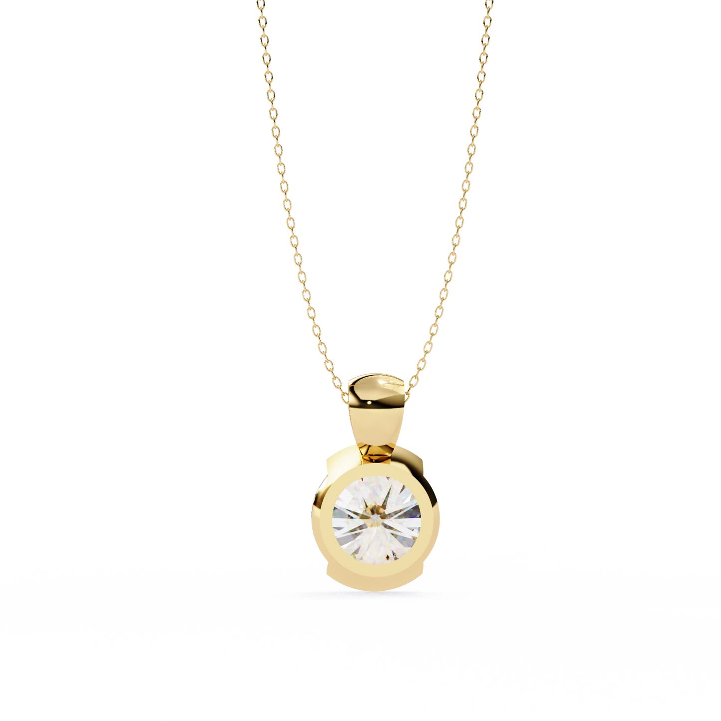Eternal Solitaire Pendant Yellow Gold