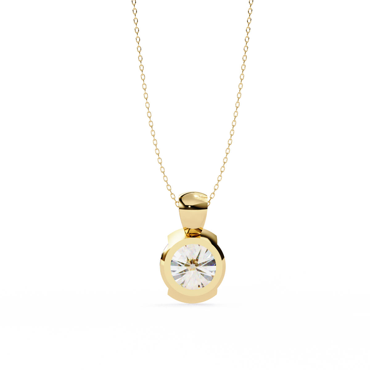 Eternal Solitaire Pendant Yellow Gold