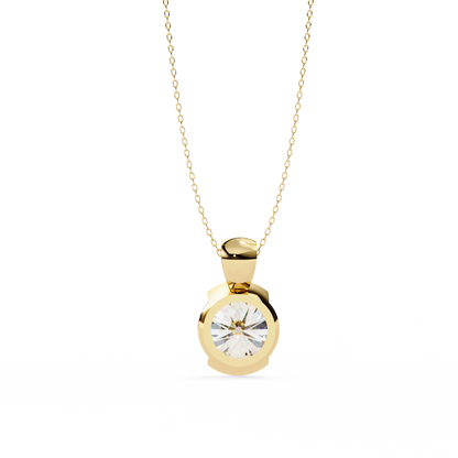 Eternal Solitaire Pendant Yellow Gold