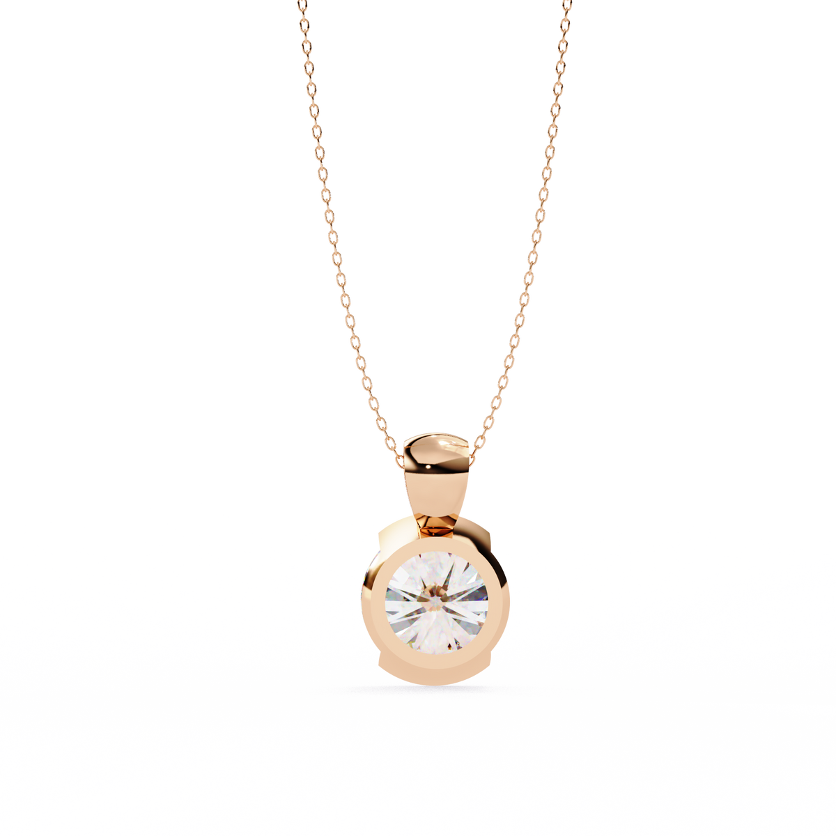 Eternal Solitaire Pendant Rose Gold